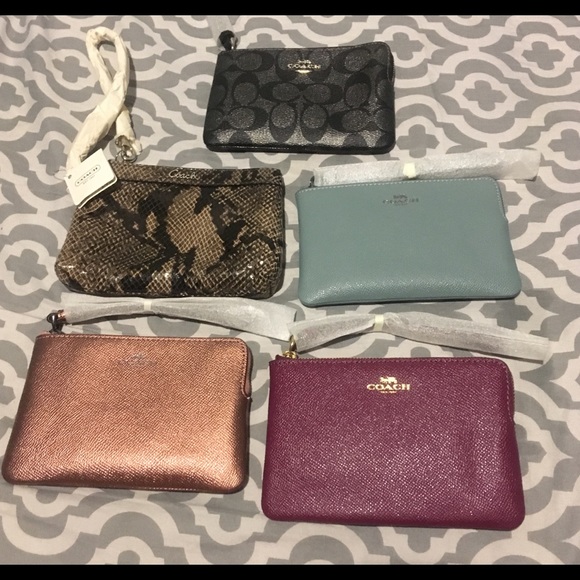 Coach Handbags - NEW Coach Wristlets 4 Available Colors